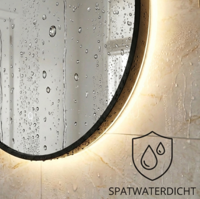 Spatwaterdicht IP44, Badkamerspiegel Rond
