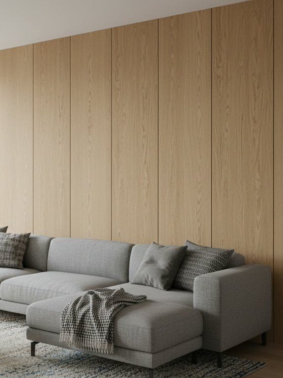 Woonkamer met Pure Oak decor panelen