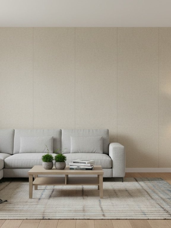 Woonkamer met Urban Silver decor panelen