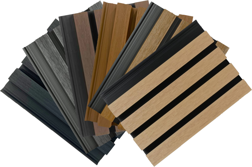 Samples van gevelbekleding in alle kleuren