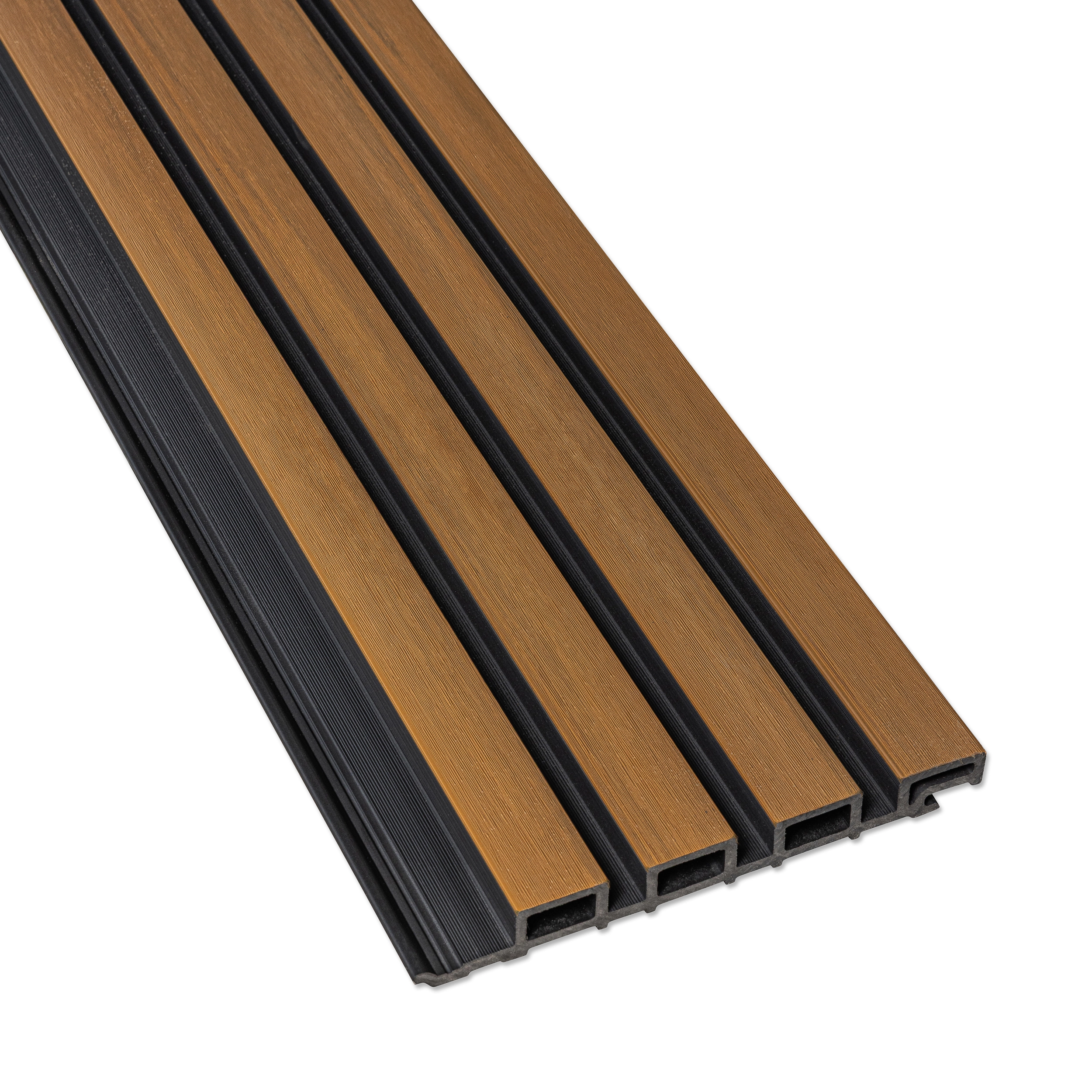 Gevelbekleding - Composiet | Teak + Zwart | 2900 x 200mm