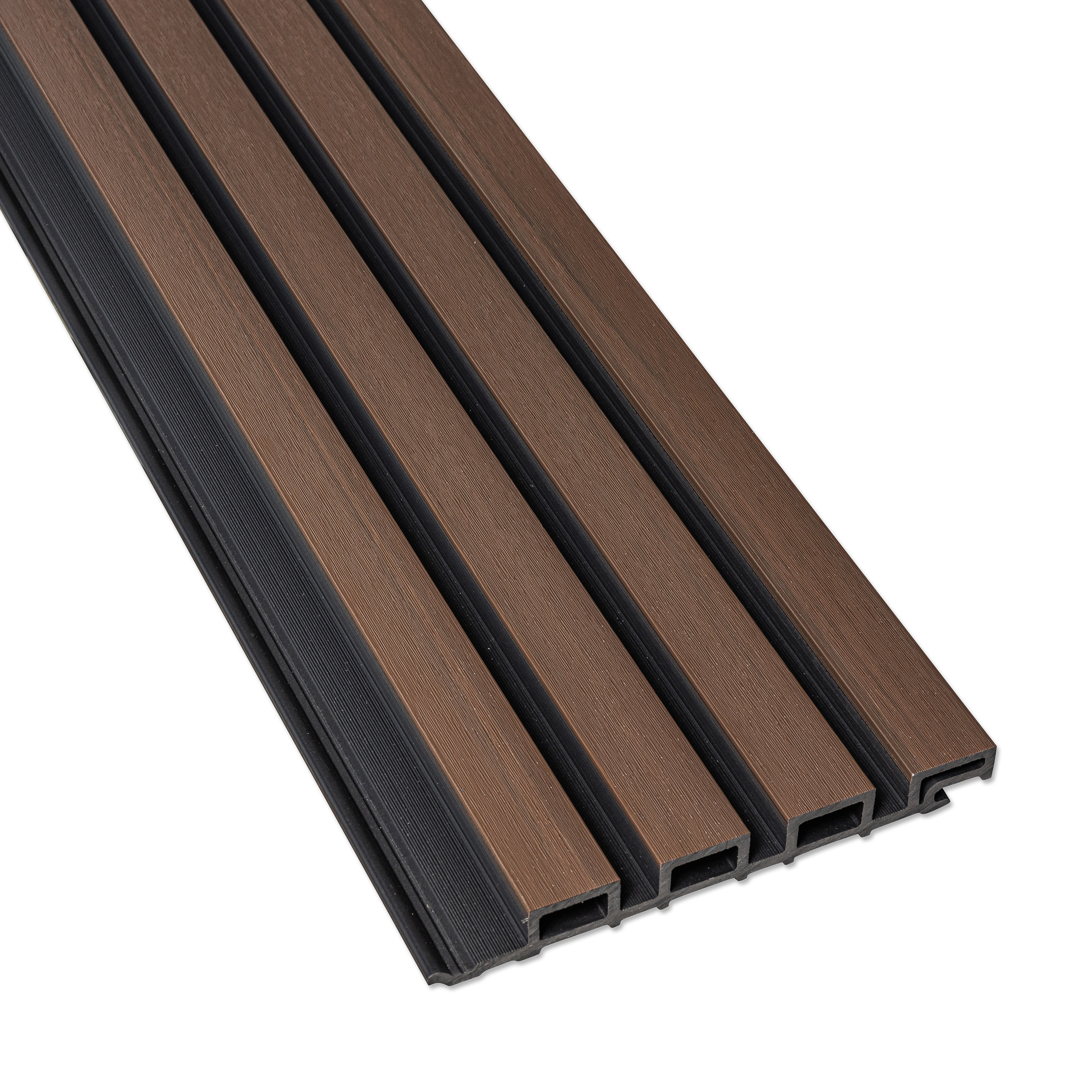 Gevelbekleding - Composiet | Walnoot + Zwart | 2900 x 200mm