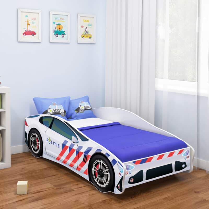 Kinderbed Politieauto NL incl. matras 160x80cm inclusief bedding