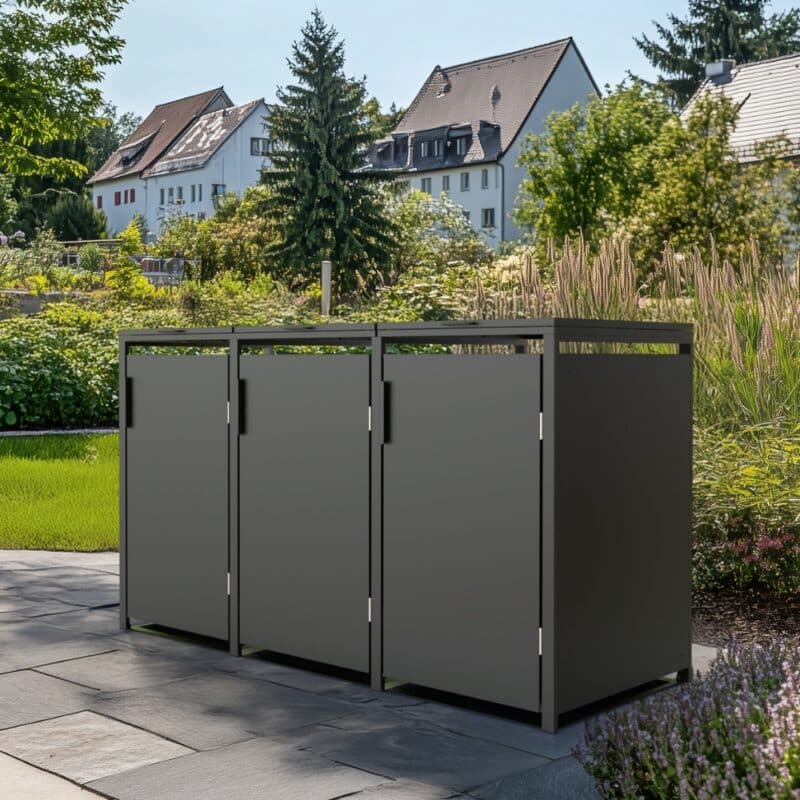 Premium afvalboxen voor buiten | Container ombouw | Kliko ombouw | Antraciet