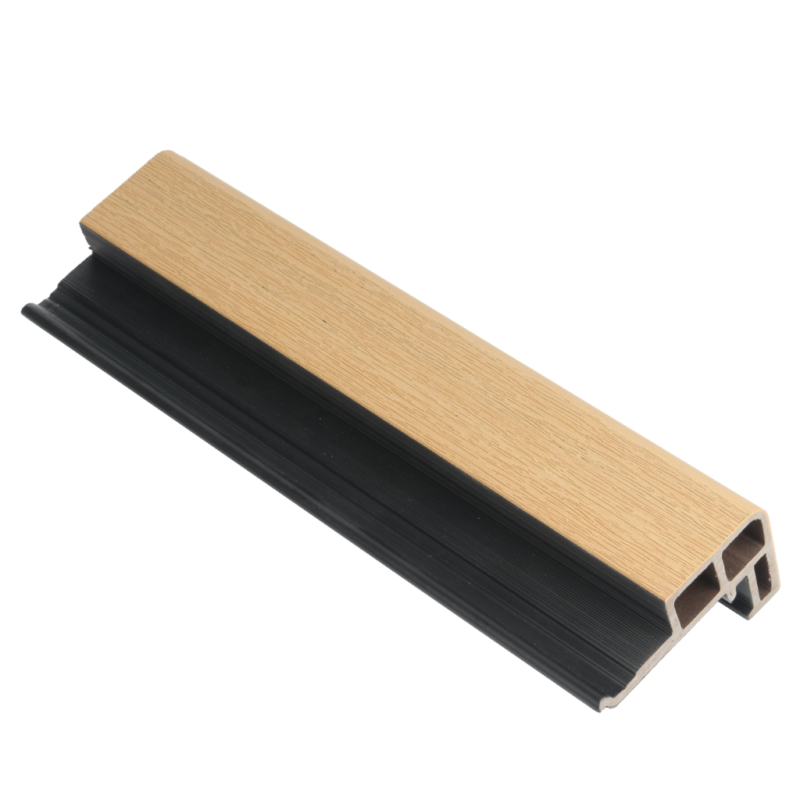 Premium Hoekprofiel Brede Latten Gevelbekleding Eiken + Zwart