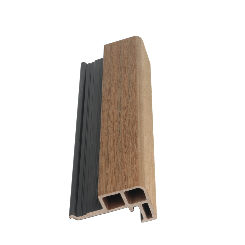 Premium Hoekprofiel Brede Latten Gevelbekleding Teak + Zwart - Afbeelding 2