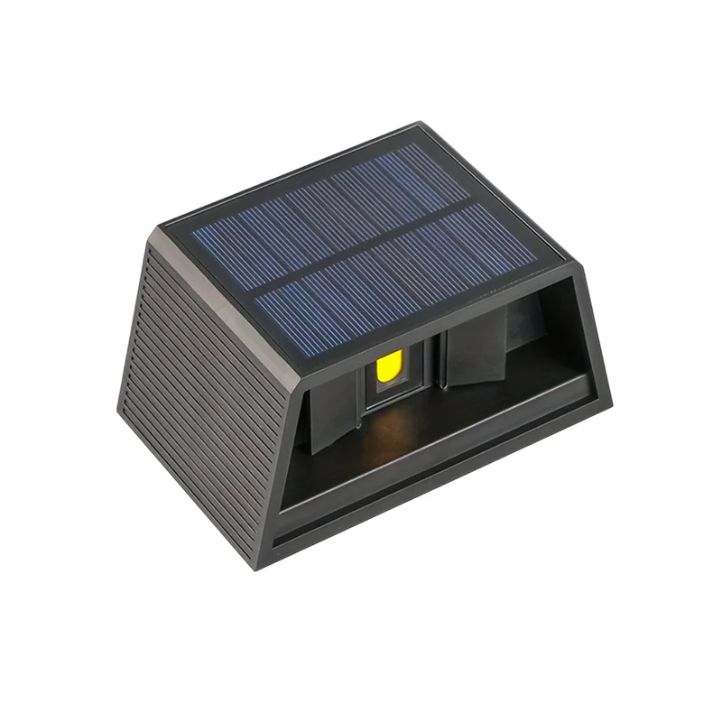 Buitenverlichting | LED wandlamp met solar | 1,5w | 2700k | zwart - Afbeelding 3