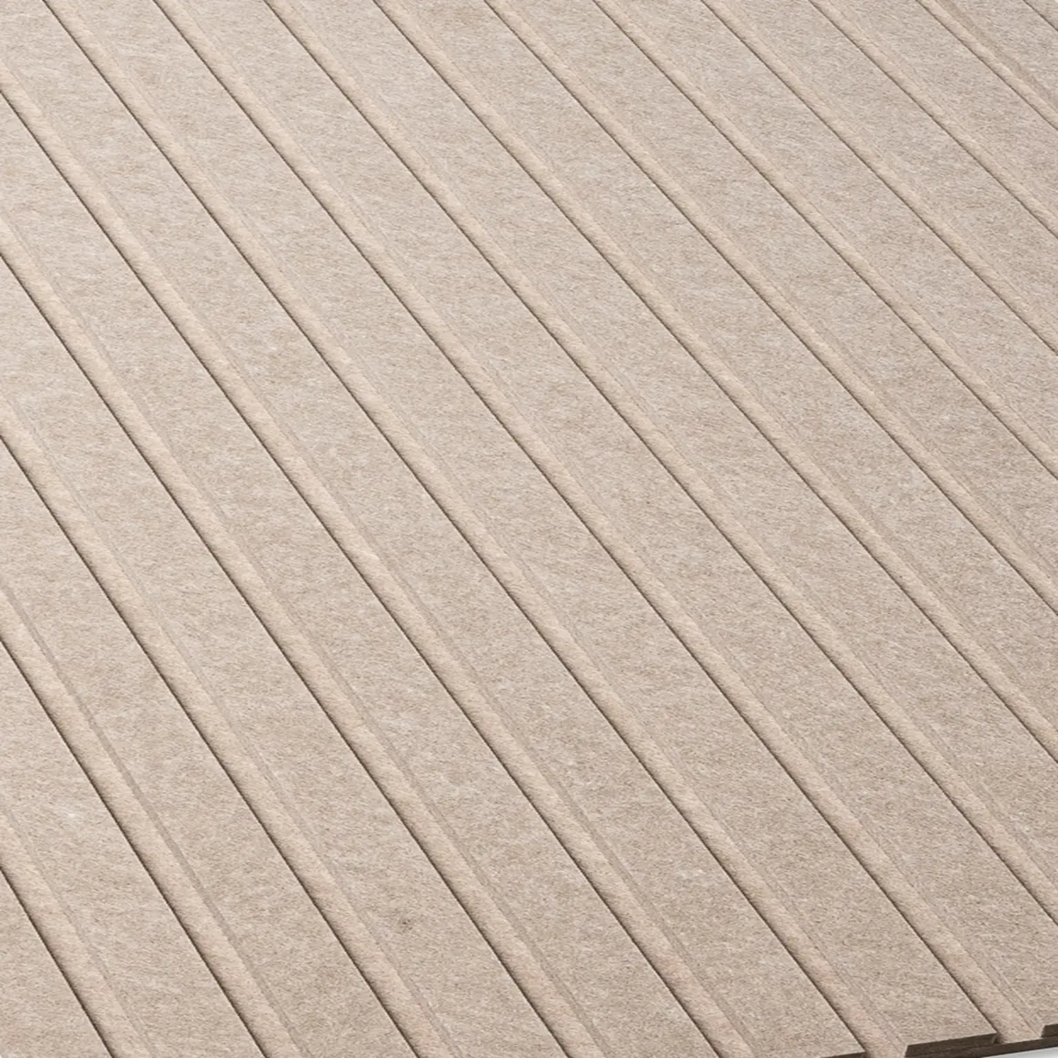 Akoestisch paneel | Vilt op vilt Creme - 260 x 60cm