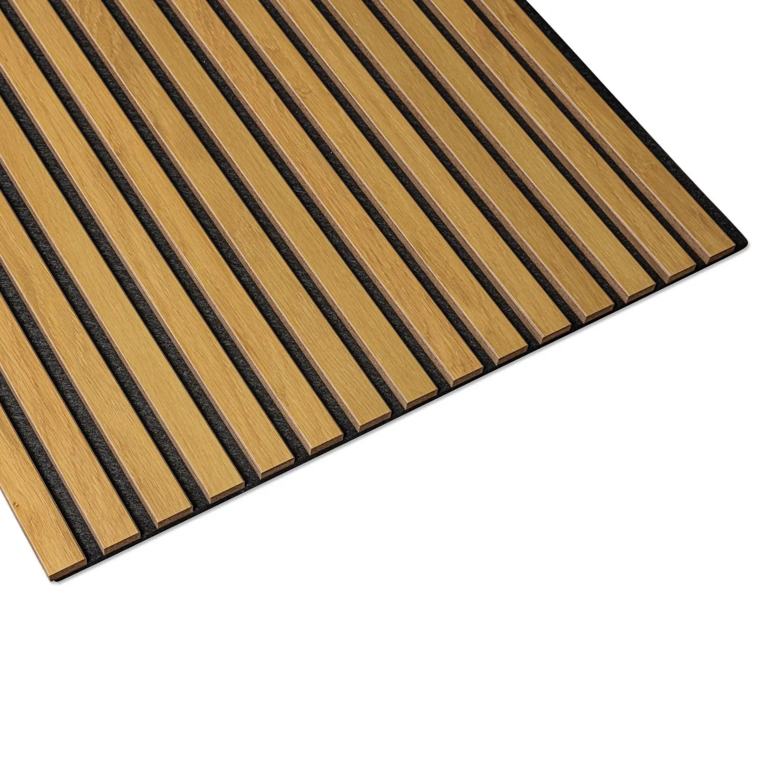 3 meter Akoestisch paneel | Klassiek eiken - bruin MDF | 300 x 60cm