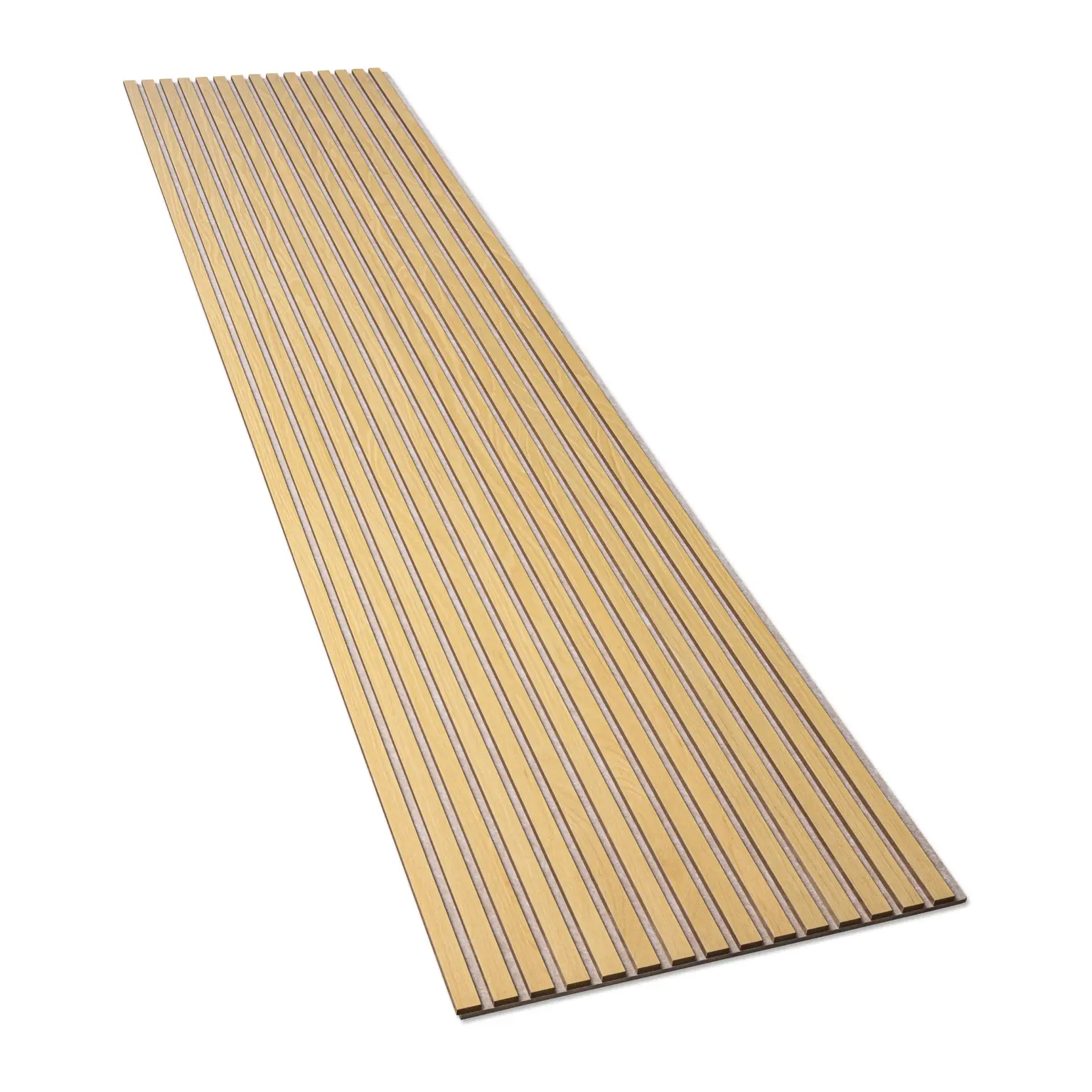 Akoestisch paneel | Klassiek eiken - creme vilt - 260 x 60cm