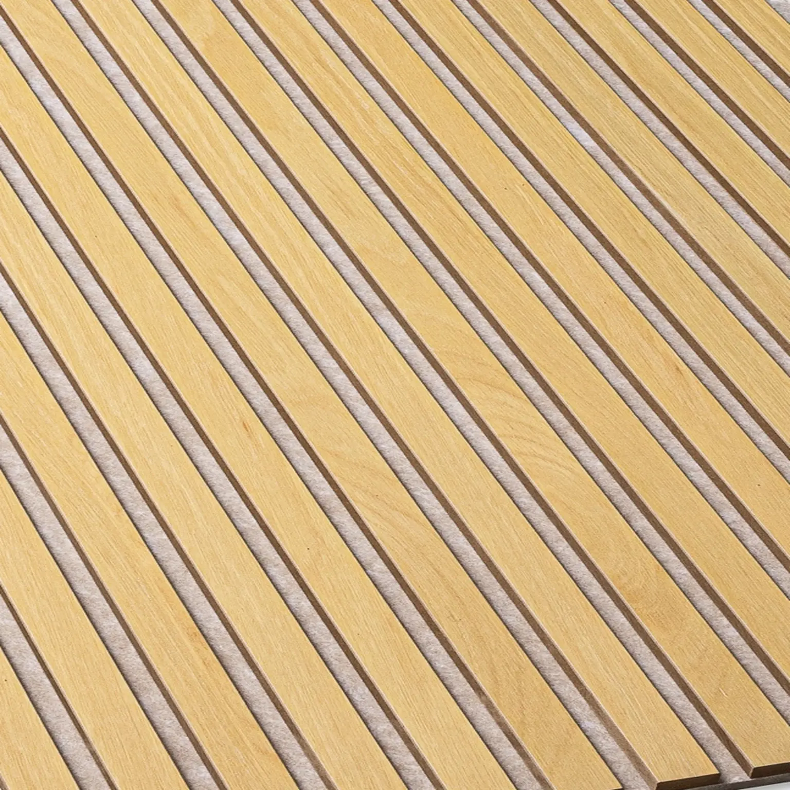 Akoestisch paneel | Klassiek eiken - creme vilt - 260 x 60cm