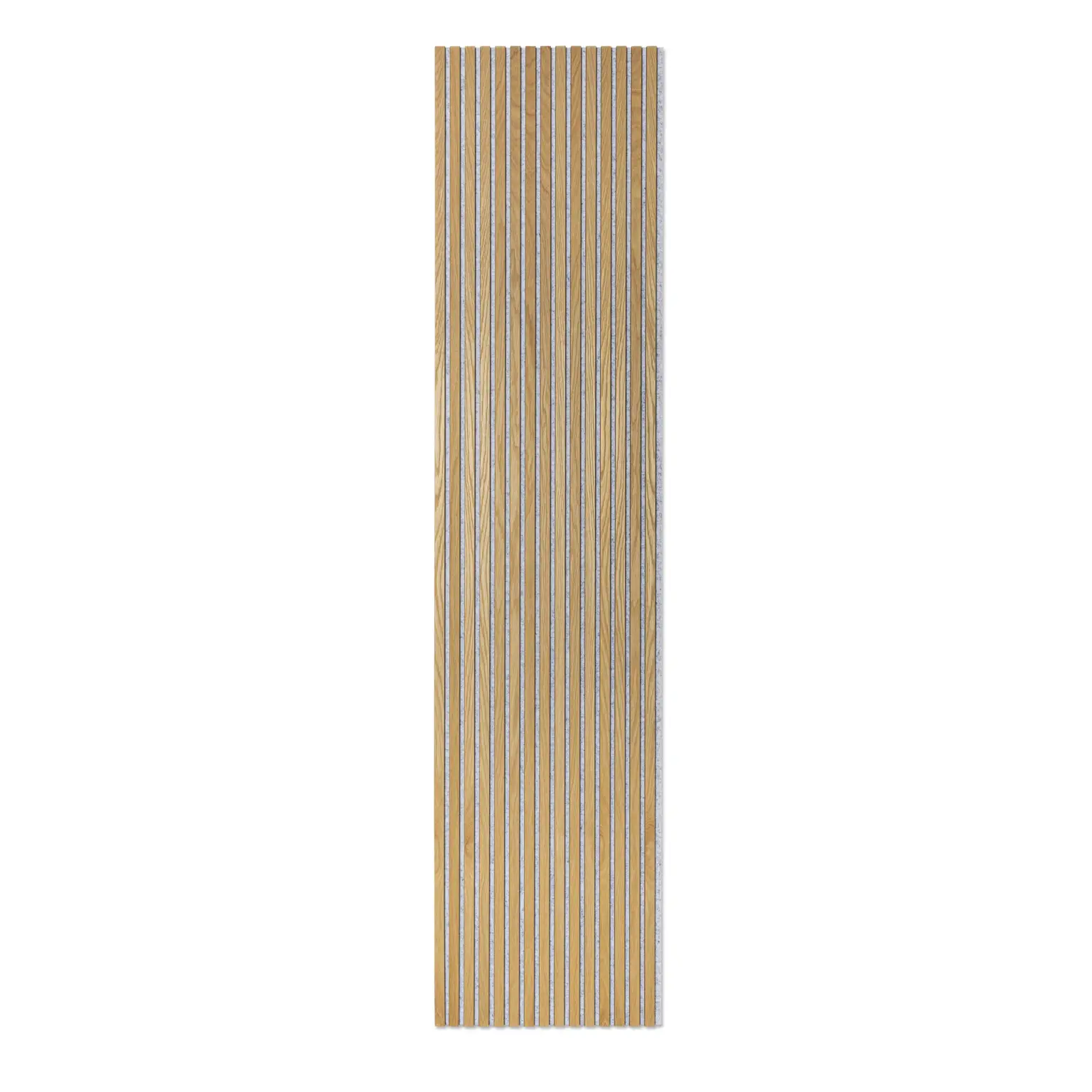 Akoestisch paneel | Klassiek eiken - grijs vilt - 260 x 60cm