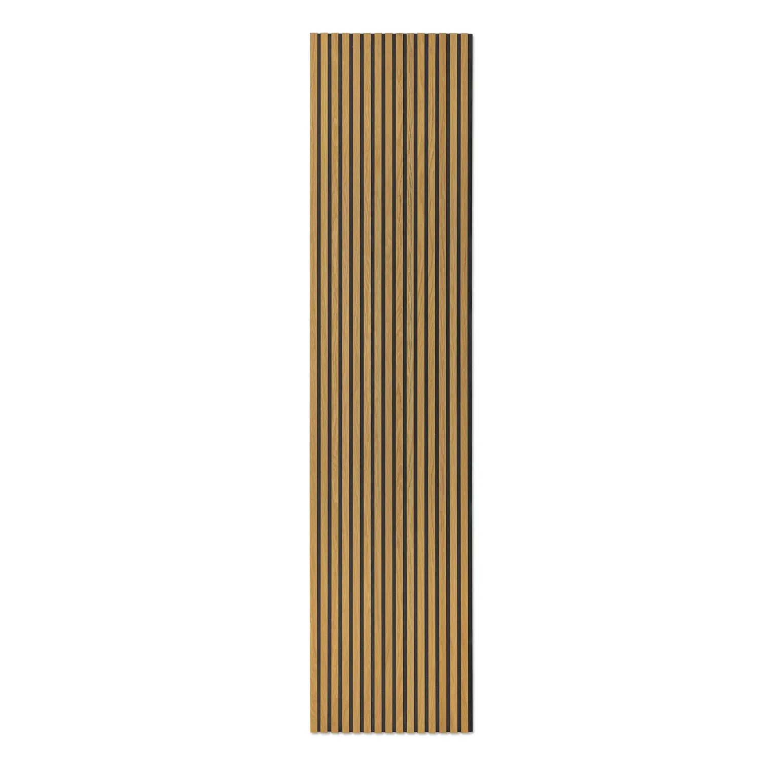 Akoestisch paneel | Klassiek eiken - zwart MDF - 260 x 60cm