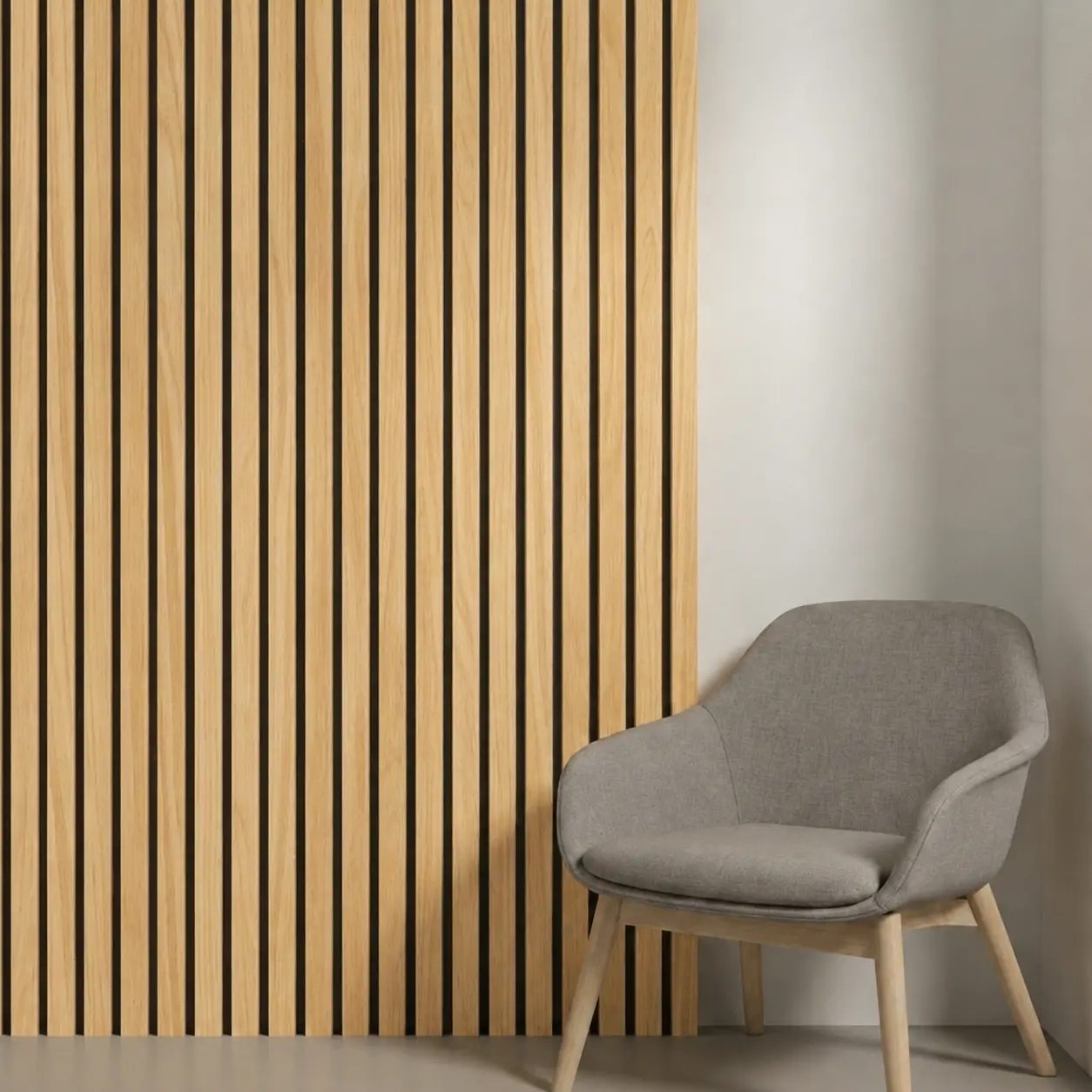 Akoestische wandpanelen | 3-zijdig Naturel Eiken - 260x60cm