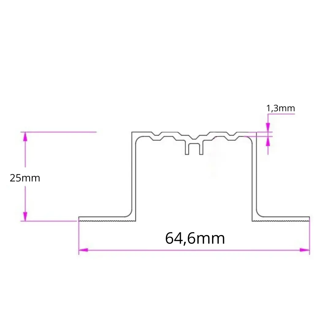 Aluminium regelwerk gevelbekleding - Set van 6 stuks
