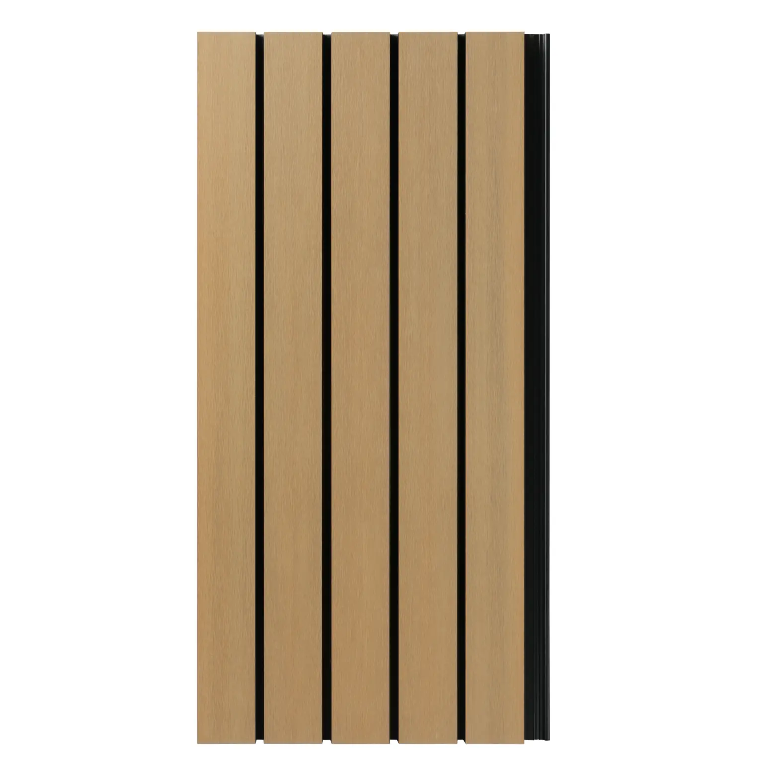Premium Gevelbekleding - Composiet | Brede latten | Eiken + Zwart | 2900 x 400mm