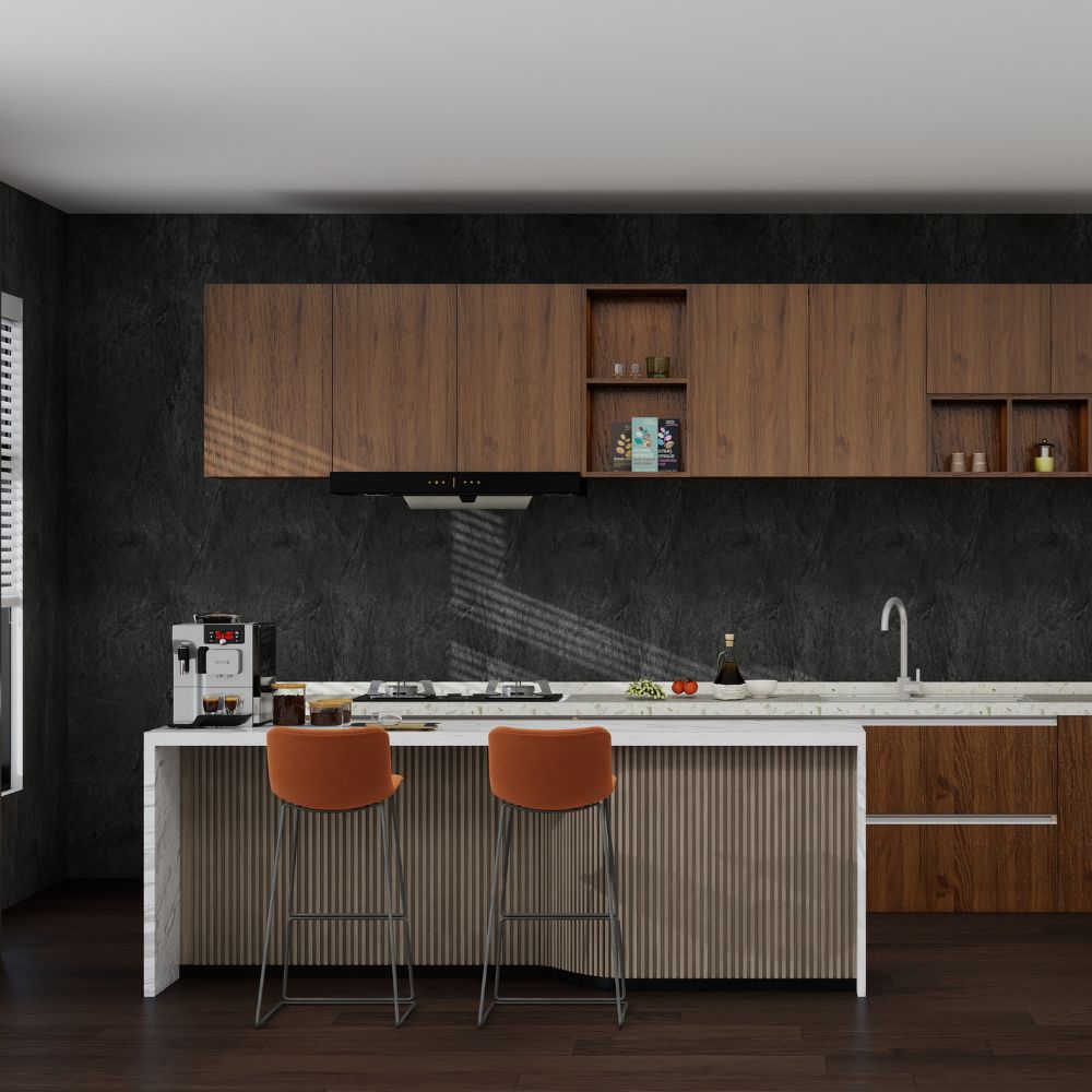 SPC wandpaneel - Marble Dark Grey | Waterbestendige panelen