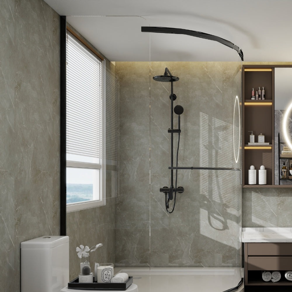 SPC wandpaneel - Marble Light Grey | Waterbestendige panelen