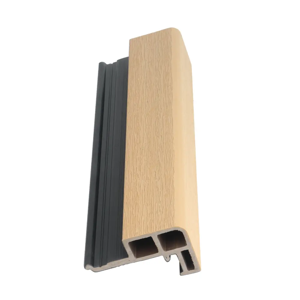 Premium Hoekprofiel Brede Latten Gevelbekleding Eiken + Zwart