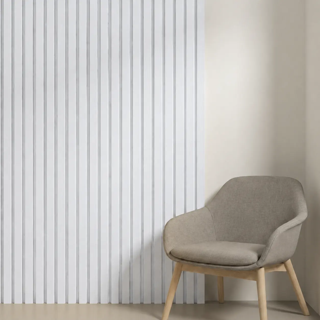 Akoestisch paneel | Snow - wit vilt 260 x 60cm