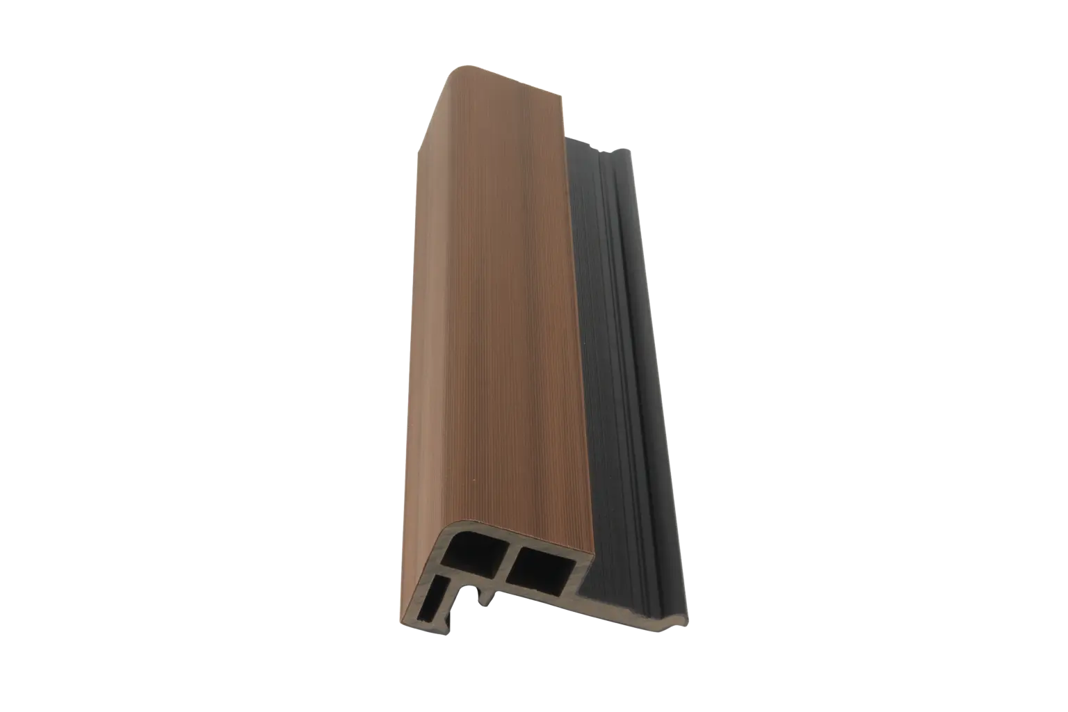 Hoekprofiel Composiet Gevelbekleding Walnoot + Zwart