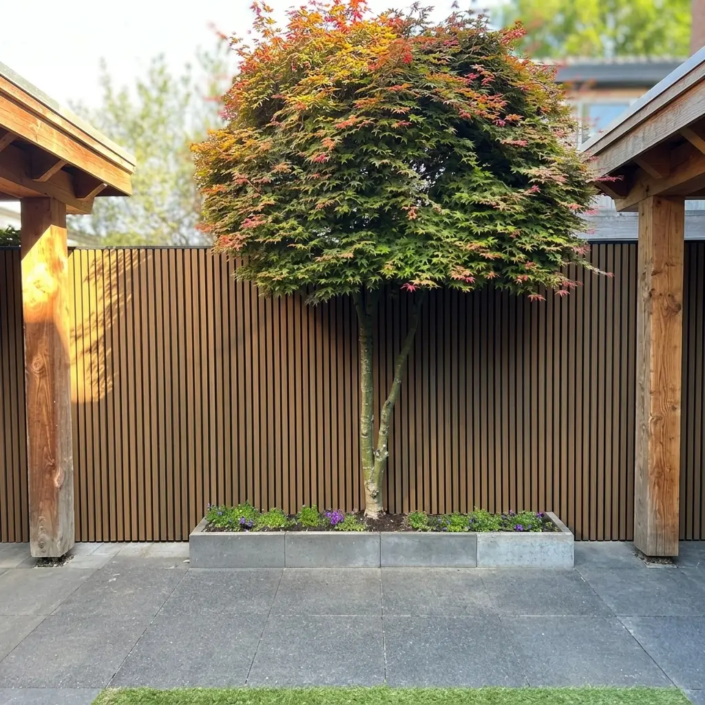 Gevelbekleding - Composiet | Teak + Zwart 390 cm | 3900 x 200mm