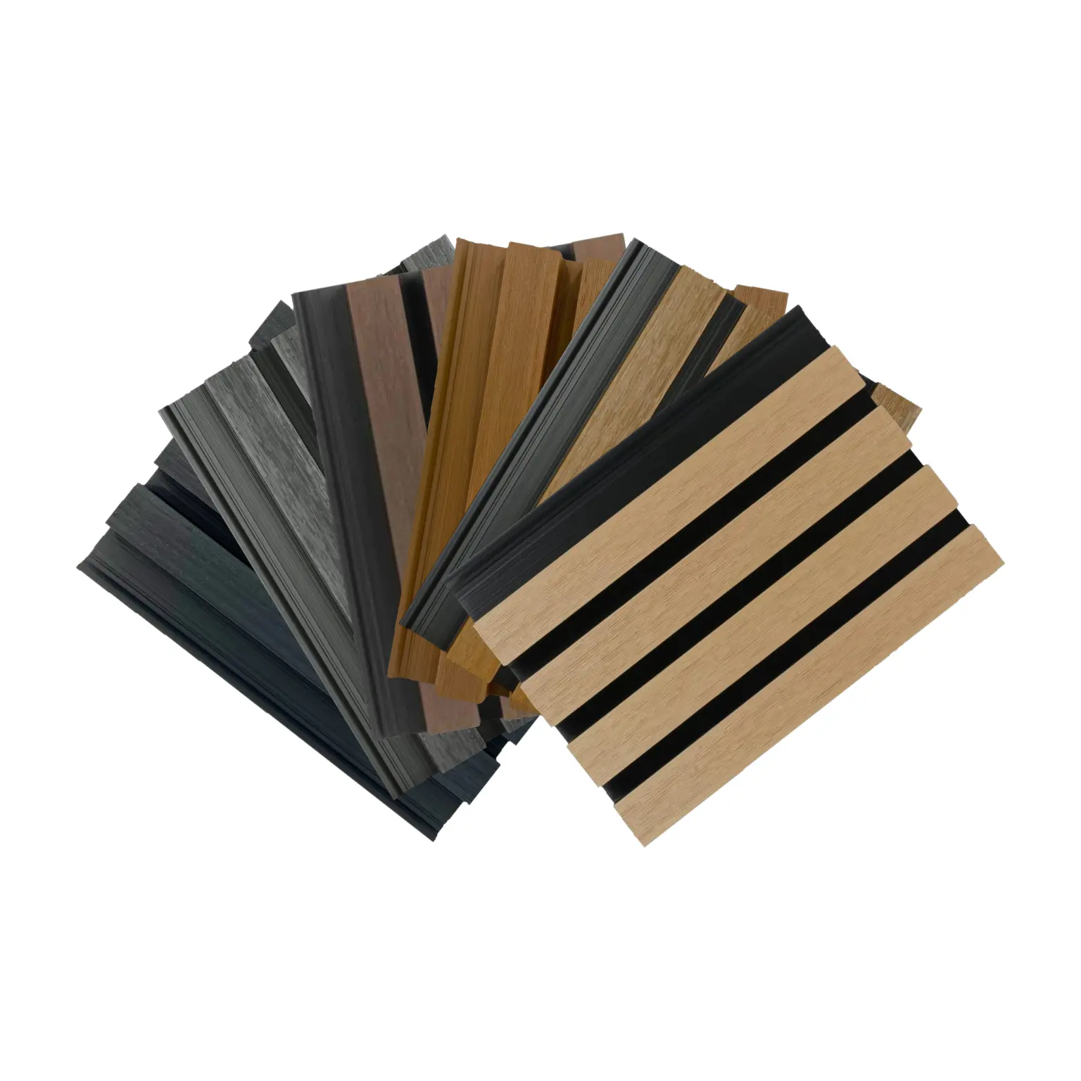 Sample gevelbekleding rhombus, waaier met alle kleuren